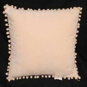 EMMA & VIOLET | Decorative / Accent / Throw Pillow With Pom Pom Trim | NWT